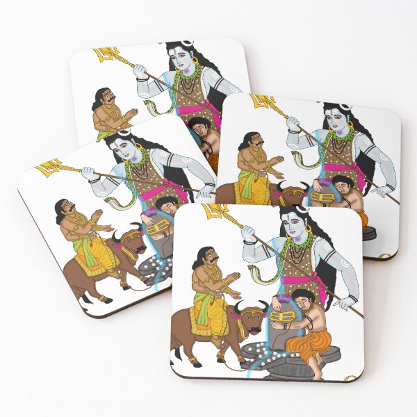Item preview,  Lord Shiva Protecting Markandeya | Mahadev Saves Devotee | Hindu Spiritual Artwork designed and sold by Harshit_Digital_Arts.