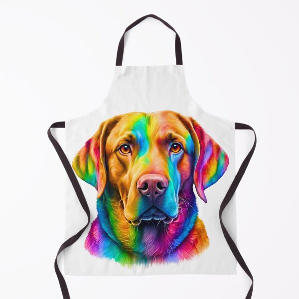 Item preview, Rainbow Labrador Retriever Art – Colorful Dog Lover Design designed and sold by Fredster1966.