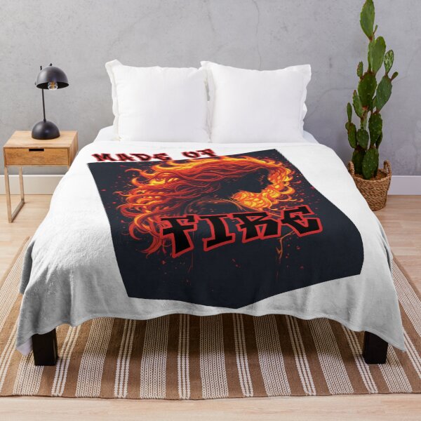 Item preview, Made of Fire Not Fragile – Strong Women Empowerment designed and sold by TheCleverSkull.