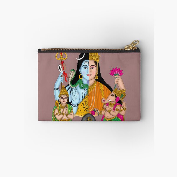 Item preview, Divine Lord Shiva Family | Shiv Parvati Ganesha Kartikeya | Spiritual Hindu Art designed and sold by Harshit_Digital_Arts.