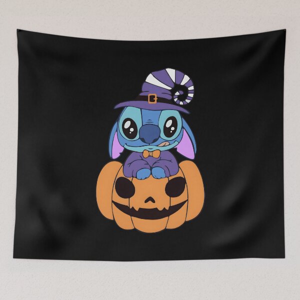 Item preview, Lilo & Stitch Halloween Pumpkin – Cute Witch Hat Stitch Spooky Art designed and sold by alolo2021.