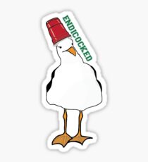 Endicocked College Gull Sticker
