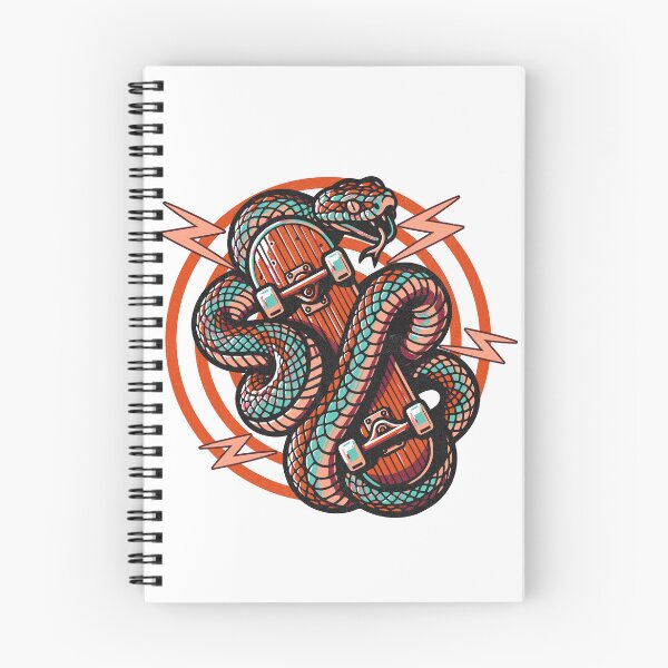 Item preview, Snake and Skateboard – Fierce Serpent Skater Tattoo Style Graphic Design designed and sold by Graphic Botique.