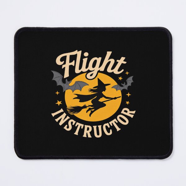 Item preview, Womens Flight Instructor witch broom bats pilot funny halloween designed and sold by August4Laughs25.