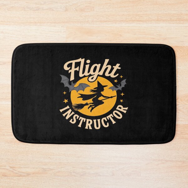 Item preview, Womens Flight Instructor witch broom bats pilot funny halloween designed and sold by August4Laughs25.