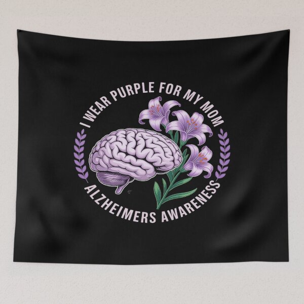 Item preview, Womens I wear purple for my mom Alzheimer's Awareness butterfly ALZ designed and sold by August4Laughs25.