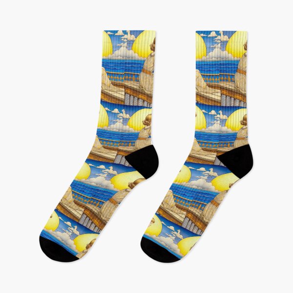 Item preview, Dreamy Golden Child by the Sea with Grand Sun designed and sold by LanaGustavsson.
