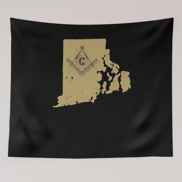 Item preview, Rhode Island Freemason T Shirt With Masonic Symbols designed and sold by shoppzee.