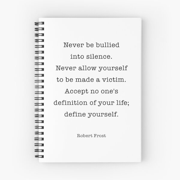 Item preview, Never be bullied  into silence. Never allow yourself to be made a victim.  designed and sold by corbrand.