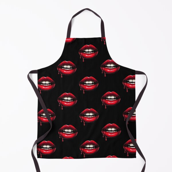 Item preview, Glossy Red Lips Close-Up – Comic Style Digital Art with Dripping Detail designed and sold by PixelVibe782.
