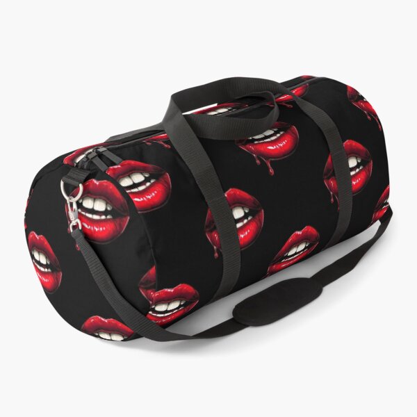 Item preview, Glossy Red Lips Close-Up – Comic Style Digital Art with Dripping Detail designed and sold by PixelVibe782.