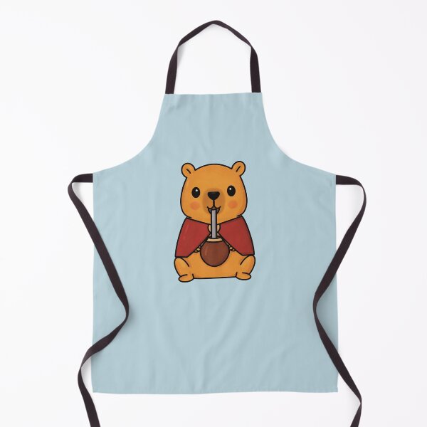 Item preview, Cute Capybara Drinking Mate in a Poncho Sticker designed and sold by Anabel Gonzalez.