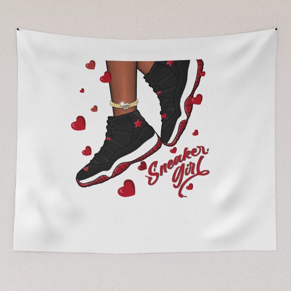 Item preview,  To Match Bred Velvet 11s - SNEAKER Girl Heart Flying   designed and sold by lnaylor01.