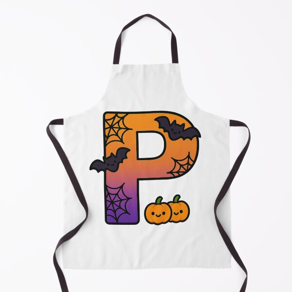 Item preview, Halloween Letter P – Cute Kawaii Cartoon with Spooky Details designed and sold by PrintCreations9.