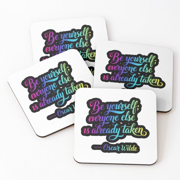 Artikelvorschau, Sei du selbst - Oscar Wilde entworfen und verkauft von Funktastic Designs.