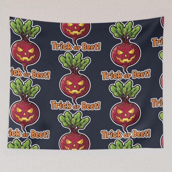 Item preview, Unique Fall Humor Beet with Pumpkin-Style Carving designed and sold by SplashTastic.