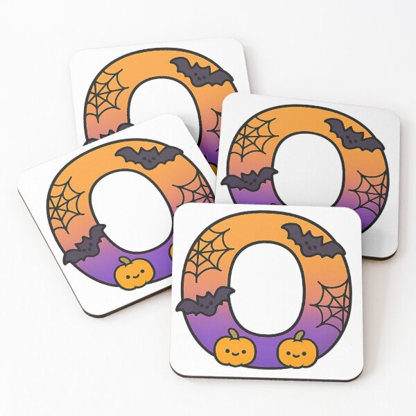 Item preview, Halloween Letter O – Cute Kawaii Cartoon with Spooky Details designed and sold by PrintCreations9.
