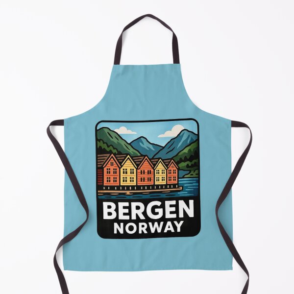 Item preview, Bergen, Norway - Colorful Bryggen Waterfront designed and sold by Myra365Art.