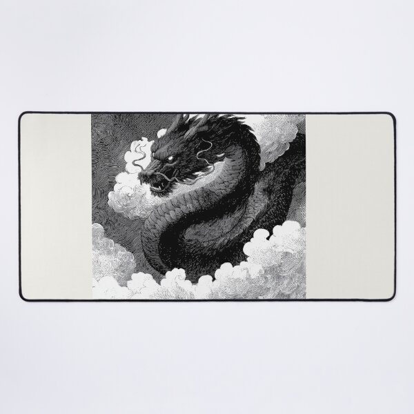 Item preview, Celestial Ink Dragon in Storm Clouds designed and sold by ArgentoArt.