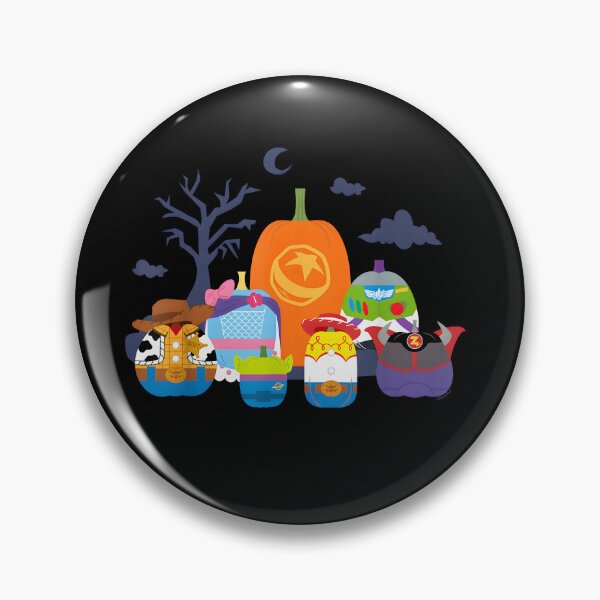 Item preview, Disney Pixar Toy Story Halloween Pumpkins – Woody, Buzz, Alien and Zurg Spooky Art designed and sold by alolo2021.