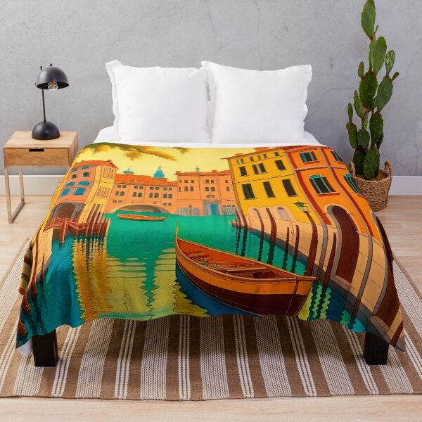 Item preview, Vibrant Venice Canal: Sunset Hues and Charming Architecture designed and sold by LanaGustavsson.