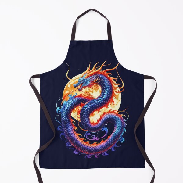 Item preview, Celestial Dragon Under Glowing Full Moon designed and sold by Prachodayat Artworks.