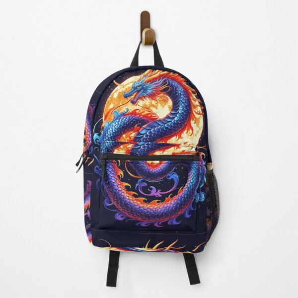 Item preview, Celestial Dragon Under Glowing Full Moon designed and sold by Prachodayat Artworks.