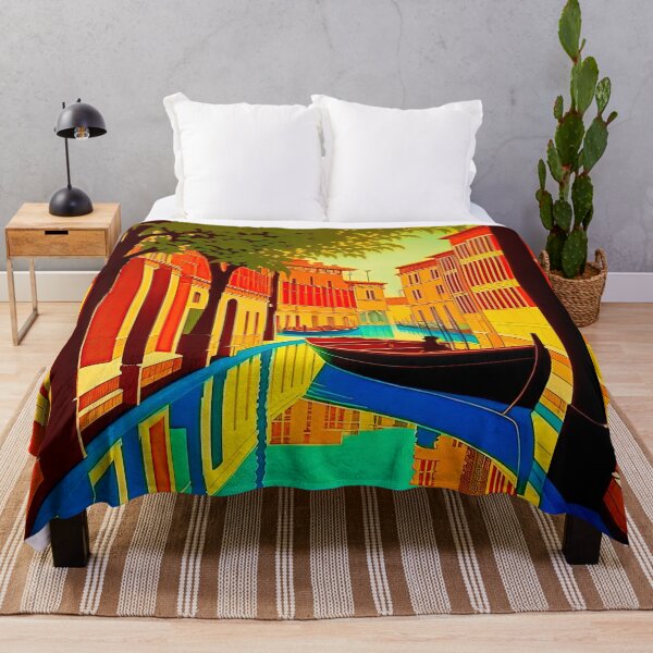 Item preview, Vibrant Venice Canal: Sunset Hues and Charming Architecture designed and sold by LanaGustavsson.