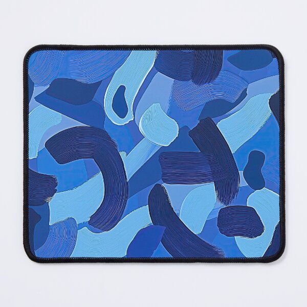 Item preview, Abstract Blue Brushstroke Pattern Art designed and sold by RobotKiller128.