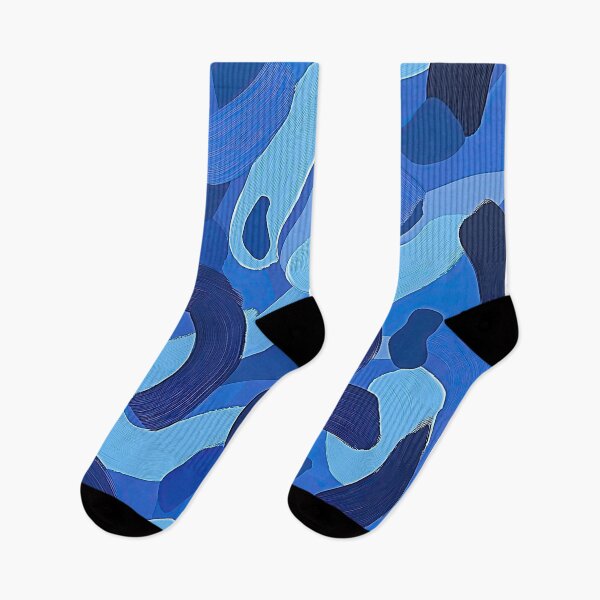 Item preview, Abstract Blue Brushstroke Pattern Art designed and sold by RobotKiller128.