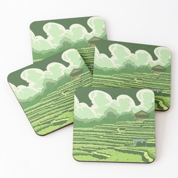 Item preview, Peaceful Rice Terraces Landscape Illustration designed and sold by Infinite drip.