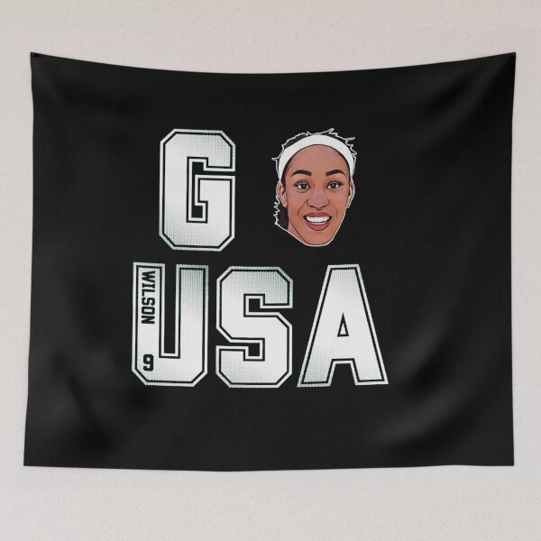 Item preview, 2024 GO USA Women Basketball Olympics A'ja Wilson  designed and sold by DanyellRodgers.