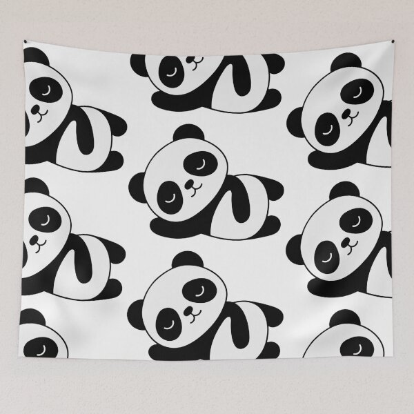 Item preview, Cute Sleeping Panda Cartoon | Kawaii Relaxing Panda Art designed and sold by kyDesigns.CO.