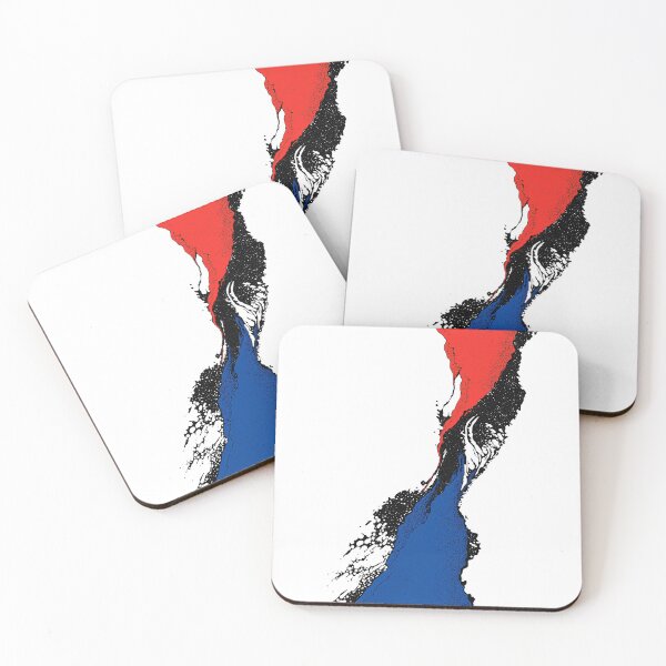 Item preview, Red and Blue Liquid Flow Abstract designed and sold by RobotKiller128.