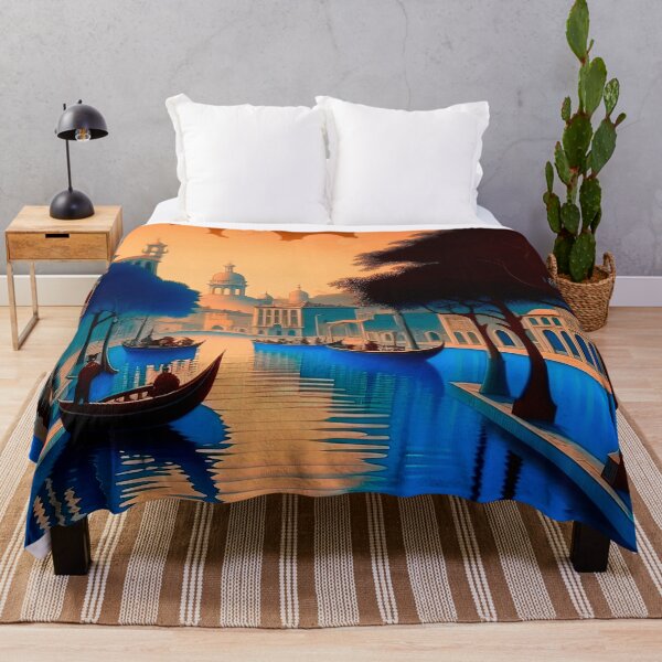 Item preview, Dreamy Venetian Canal at Golden Hour designed and sold by LanaGustavsson.