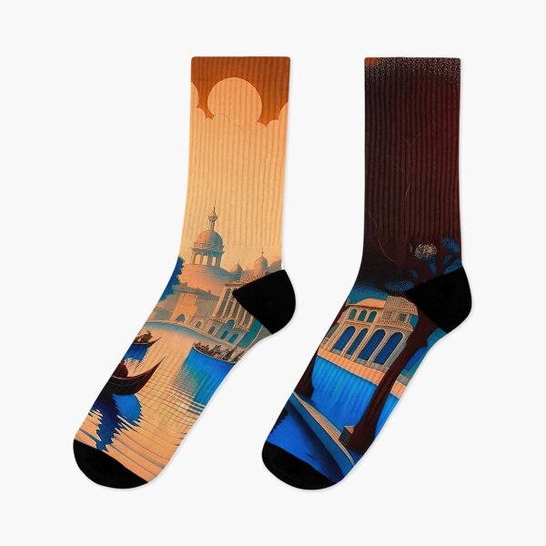 Item preview, Dreamy Venetian Canal at Golden Hour designed and sold by LanaGustavsson.