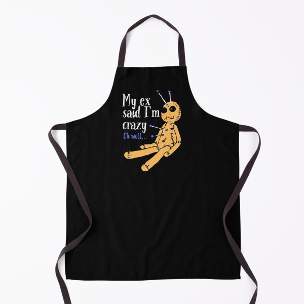 Item preview, My ex said I'm crazy. Oh well... Funny Voodoo Doll Halloween T-Shirt designed and sold by OldSkullDesigns.