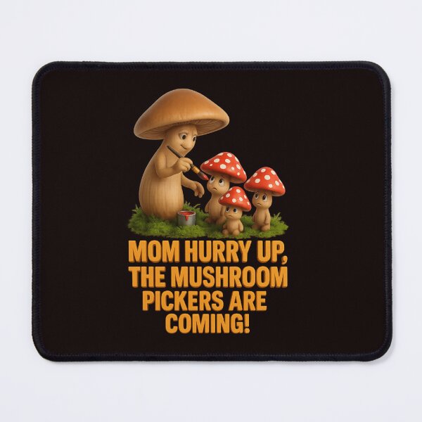 Item preview, Mom, Hurry Up – The Mushroom Pickers Are Coming! designed and sold by Tadeusz1.