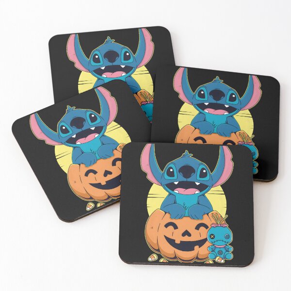 Item preview, Lilo & Stitch Halloween Pumpkin – Cute Stitch with Scrump and Candy Art designed and sold by alolo2021.