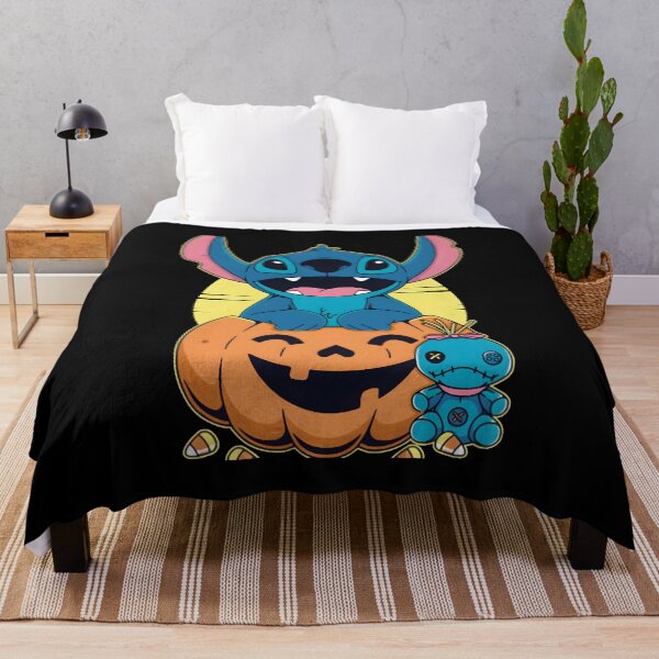 Item preview, Lilo & Stitch Halloween Pumpkin – Cute Stitch with Scrump and Candy Art designed and sold by alolo2021.