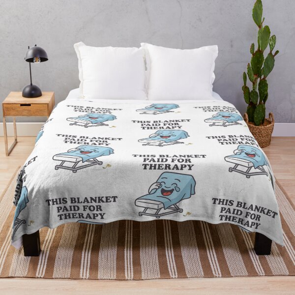 Item preview, THIS BLANKET PAID FOR THERAPY -  REGENERATING ME AFFIRMATION BLANKET, T-SHIRT & MERCH designed and sold by RegeneratingMe.