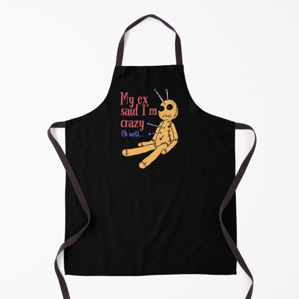 Item preview, My ex said I'm crazy. Oh well... Funny Voodoo Doll Halloween T-Shirt designed and sold by OldSkullDesigns.