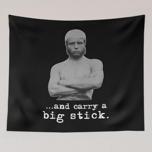 Item preview, Teddy Roosevelt Carry A Big Stick Quote War Is Hell Store Transparent	 designed and sold by wjrrekja54.