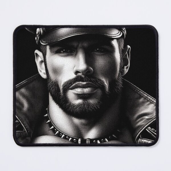 Item preview, Pointillism Gay Pride San Francisco "Dom" Leather Bear Daddy Leder Pride Graphic Design designed and sold by ItsAKinkThing.