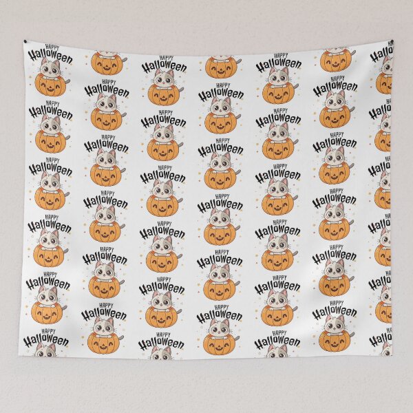 Item preview, Cute Cat in Pumpkin designed and sold by graphic-genie.