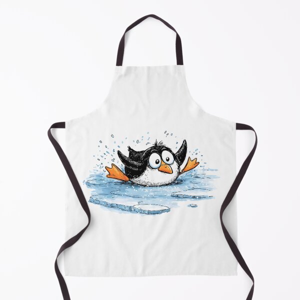 Item preview, Slipping Penguin Cartoon designed and sold by IssaraStudio.