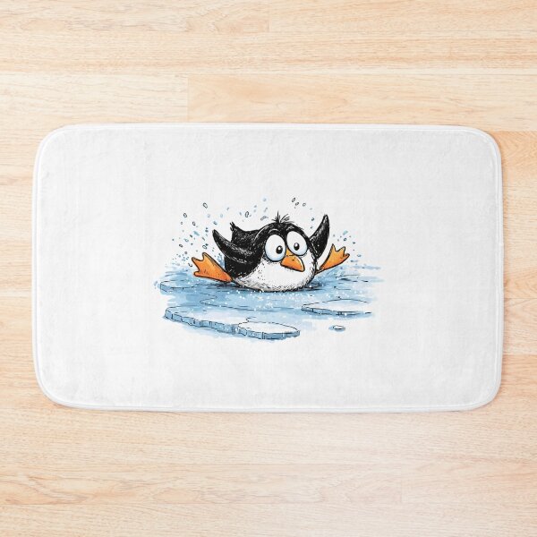 Item preview, Slipping Penguin Cartoon designed and sold by IssaraStudio.