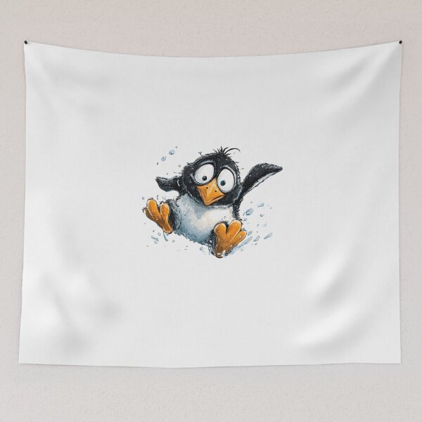 Item preview, Comic Penguin Art designed and sold by IssaraStudio.