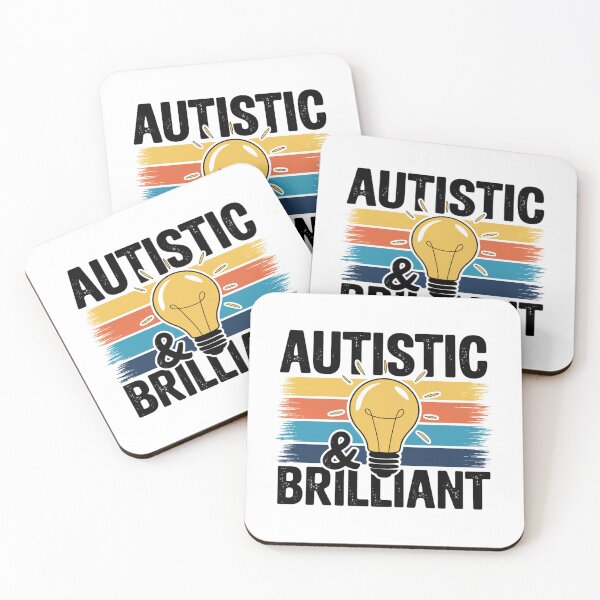 Item preview, Autistic Brilliant – Neurodiversity Lightbulb Retro designed and sold by Taans-Creation.