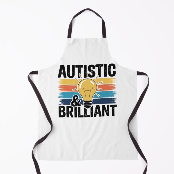 Item preview, Autistic Brilliant – Neurodiversity Lightbulb Retro designed and sold by Taans-Creation.